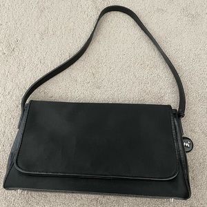 Monsac vintage leather shoulder bag.